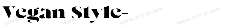 Vegan Style字体转换